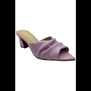 INTENTIONALLY BLANK Leather Pointed Toe Mule Sandals Fair Lilac - Medium